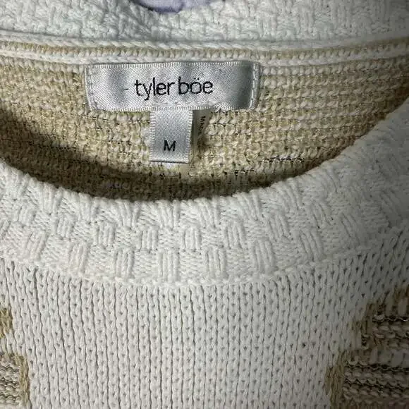 Tyler Boe Floral Jacquard Sweater in Sandstone - Picture 4 of 6